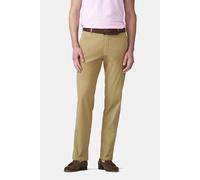 Chinos MEYER "Bonn 1-8142", Herren, Gr. 27, Normalgrößen, camel, 88% Baumwolle, 10% Seide, 2% Elasthan, unifarben, regular fit lang, Hosen, Seide-Bio-Baumwolle (49212803-27) camel