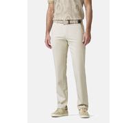 Chinos MEYER "Bonn 1-8142", Herren, Gr. 54, Normalgrößen, sand, 88% Baumwolle, 10% Seide, 2% Elasthan, unifarben, regular fit lang, Hosen, Seide-Bio-Baumwolle (94312435-54) sand