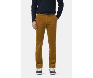 Chinos MEYER "Bonn 2-3708", Herren, Gr. 29, Normalgrößen, braun (senf), 98% Baumwolle, 2% Elasthan, unifarben, regular fit knöchelfrei, Hosen, aus softem Cord (81483410-29) senf
