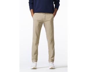 Chinos MEYER "BONN Art.1-8121", Herren, Gr. 54, Normalgrößen, beige, 75% Baumwolle, 21% Polyester, 4% Elasthan, unifarben, regular fit lang, Hosen, mit Ultra Flex Bund (22234247-54) beige