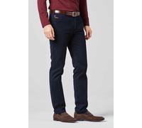 Chinos MEYER "Bonn", Herren, Gr. 24, Normalgrößen, blau (marine), 98% Baumwolle, 2% Elasthan, unifarben, regular fit lang, Hosen, Super-Stretch Winter Twill (29037530-24) marine