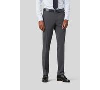 Chinos MEYER "Bonn", Herren, Gr. 24, Normalgrößen, grau, 52% Polyester;43% Wolle;5% Elasthan, unifarben, slim fit lang, Hosen, mit Stretch-Dehnbund (42512122-24) grau