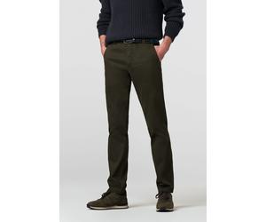 Chinos MEYER "BONN", Herren, Gr. 27, Normalgrößen, lila (lorbeer), 98% Baumwolle, 2% Elasthan, unifarben, regular fit lang, Hosen, mit Ziersteppung und Knopf (61174212-27) lorbeer