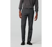 Chinos MEYER "Bonn", Herren, Gr. 48, Normalgrößen, grau (mittelgrau), 98% Baumwolle, 2% Elasthan, unifarben, regular fit lang, Hosen, mit Stretch-Dehnbund (74137962-48) mittelgrau