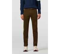 Chinos MEYER "BONN", Herren, Gr. 50, Normalgrößen, braun (karamell), 98% Baumwolle, 2% Elasthan, unifarben, regular fit lang, Hosen, mit Ziersteppung und Knopf (88086602-50) karamell