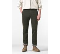 Chinos MEYER "BONN", Herren, Gr. 56, Normalgrößen, dunkelgrün, 97% Baumwolle, 3% Elasthan, unifarben, regular fit knöchelfrei, Hosen, mit buntgewebtem Thermofutter (41736940-56) dunkelgrün