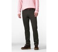 Chinos MEYER "BONN", Herren, Gr. 60, Normalgrößen, braun (dunkelbraun), 54% Baumwolle, 44% Polyester, 2% Elasthan, unifarben, regular fit knöchelfrei, Hosen, mit Micro Print (73076769-60) dunkelbraun