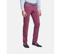 Chinos MEYER "Chicago 1-5031", Herren, Gr. 34, Länge 30, rot, 97% Baumwolle, 3% Elasthan, unifarben, figurumspielend lang, Hosen, mit Diagonaltaschen (36831968-34) rot