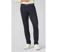 Chinos MEYER "Chicago 1-5046", Herren, Gr. 38, Länge 34, marine, 97% Baumwolle, 3% Elasthan, unifarben, regular fit lang, Hosen, mit Diagonaltaschen (94404206-38) marine