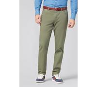 Chinos MEYER "Chicago 1-5046", Herren, Gr. 40, Länge 34, oliv, 97% Baumwolle, 3% Elasthan, unifarben, regular fit lang, Hosen, mit Diagonaltaschen (81158648-40) oliv