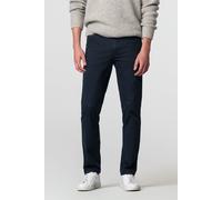 Chinos MEYER "Chicago", Damen, Gr. 36, Länge 32, blau (dunkelblau), 98% Baumwolle, 2% Elasthan, unifarben, regular fit lang, Hosen, aus Original LIBERTY Stoff (13232617-36) dunkelblau