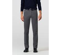 Chinos MEYER "Chicago", Herren, Gr. 29, Normalgrößen, grau, 98% Baumwolle, 2% Elasthan, unifarben, regular fit lang, Hosen, aus Bio-Baumwolle (11474369-29) grau