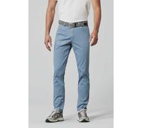 Chinos MEYER "Chicago", Herren, Gr. 38, Länge 30, blau, 97% Baumwolle, 3% Elasthan, unifarben, regular fit lang, Hosen, mit Two-Tone-Super-Stretch (62103267-38) blau