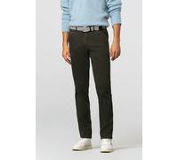 Chinos MEYER "CHICAGO", Herren, Gr. 54, Normalgrößen, grün (dunkelgruen), 97% Baumwolle, 3% Elasthan, unifarben, regular fit lang, Hosen, Chicago, sportlich (97785164-54) dunkelgruen