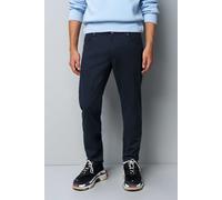 Chinos MEYER "Chino", Herren, Gr. 34, Länge 32, blau (marine), 97% Baumwolle, 3% Elasthan, unifarben, slim fit lang, Hosen, M5 Serie, sportliche Five Pocket (39436865-34) marine