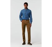 Chinos MEYER "Chino-Hose", Herren, Gr. 28, Normalgrößen, siena, 98% Baumwolle, 2% Elasthan, unifarben, regular fit lang, Hosen, Swing-Pocket (71388517-28) siena