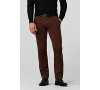 Chinos MEYER "Chino-Hose", Herren, Gr. 60, Normalgrößen, rosa (kupfer), 98% Baumwolle, 2% Elasthan, unifarben, regular fit lang, Hosen, mit Stretch-Dehnbund (31287661-60) kupfer