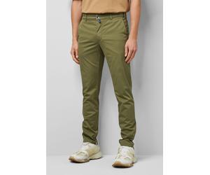 Chinos MEYER "Chinohose", Herren, Gr. 33, Länge 32, oliv, 97% Baumwolle, 3% Elasthan, unifarben, regular fit lang, Hosen, M5 FIT im Uni-Look (73155846-33) oliv