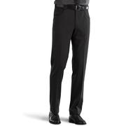 Chinos MEYER "Diego", Herren, Gr. 46, Normalgrößen, schwarz, 53% Polyester, 44% Wolle, 3% Elasthan, unifarben, regular fit lang, Hosen, mit Stretch-Dehnbund (97571532-46) schwarz