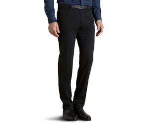 Chinos MEYER "Diego", Herren, Gr. 60, Normalgrößen, schwarz, 97% Baumwolle, 3% Elasthan, unifarben, regular fit lang, Hosen, mit Stretch-Dehnbund (96866222-60) schwarz