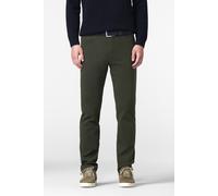 Chinos MEYER "DUBLIN", Herren, Gr. 30, Normalgrößen, grün (dunkelgrün), 60% Baumwolle, 38% Polyester, 2% Elasthan, unifarben, regular fit lang, Hosen, aus warmem Winter-Twill (75732369-30) dunkelgrün