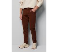Chinos MEYER "Five-Pocket-Hose", Herren, Gr. 40, Länge 32, rosa (kupfer), 97% Baumwolle, 3% Elasthan, unifarben, slim fit lang, Hosen, M5 Slim im unifarbenen Design (43671449-40) kupfer