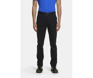 Chinos MEYER "KERRY", Herren, Gr. 98, Untersetzt- und Schlankgrößen, blau (marine), 97% Baumwolle, 3% Elasthan, unifarben, figurumspielend lang, Hosen, mit Hemdenstopper, aus der Golf Serie (56398113-