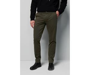 Chinos MEYER "M5 Chino 9-6001", Herren, Gr. 36, Länge 32, grün, 98% Baumwolle, 2% Elasthan, unifarben, regular fit lang, Hosen (48403335-36) grün