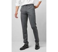 Chinos MEYER "M5 Chino", Herren, Gr. 33, Länge 32, grau, 53% Polyester;44% Wolle;3% Elasthan, unifarben, figurumspielend lang, Hosen, mit 4-Way-Stretch (57510852-33) grau