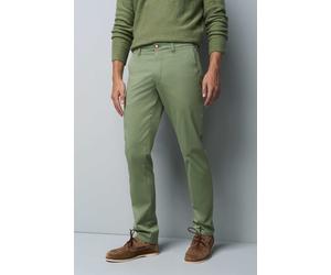 Chinos MEYER "M5 Chino", Herren, Gr. 33, Länge 32, grün, 97% Baumwolle, 3% Elasthan, unifarben, regular fit lang, Hosen, M5 Chino aus Bio-Baumwolle (88780447-33) grün