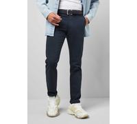 Chinos MEYER "M5 Chino", Herren, Gr. 34, Länge 36, blau (dunkelblau), 98% Baumwolle, 2% Elasthan, unifarben, figurumspielend lang, Hosen, im unifarbenen Design (38600630-34) dunkelblau