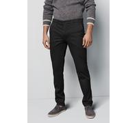 Chinos MEYER "M5 Chino", Herren, Gr. 35, Länge 32, schwarz, 98% Baumwolle, 2% Elasthan, unifarben, figurumspielend lang, Hosen, im unifarbenen Design (13590138-35) schwarz