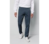 Chinos MEYER "M5 Chino", Herren, Gr. 42, Länge 32, blau, 98% Baumwolle, 2% Elasthan, unifarben, figurumspielend lang, Hosen, im unifarbenen Design (22768708-42) blau