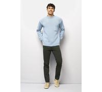 Chinos MEYER "M5 Five 9-6106", Herren, Gr. 32, Länge 32, dunkelgrün, 97% Baumwolle, 3% Elasthan, unifarben, figurumspielend lang, Hosen, in Premium Satin M5 Serie (61543300-32) dunkelgrün