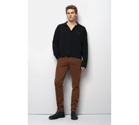 Chinos MEYER "M5 Five 9-6106", Herren, Gr. 44, Länge 32, rost, 97% Baumwolle, 3% Elasthan, unifarben, regular fit lang, Hosen (12114362-44) rost