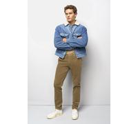 Chinos MEYER "M5 Move 2-6598", Herren, Gr. 32, Länge 32, braun (hellbraun), 98% Baumwolle, 2% Elasthan, unifarben, regular fit knöchellang, Hosen (10730204-32) hellbraun