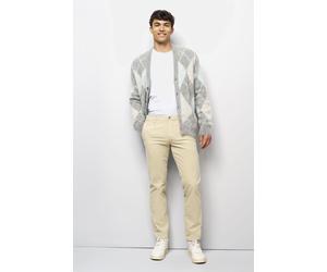 Chinos MEYER "M5 Move 2-6598", Herren, Gr. 36, Länge 34, beige, 98% Baumwolle, 2% Elasthan, unifarben, regular fit knöchellang, Hosen, Cordhose M5 Serie (63708525-36) beige