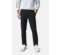 Chinos MEYER "M5 Move 9-6196", Herren, Gr. 38, Länge 32, schwarz, 68% Polyester, 28% Viskose, 4% Elasthan, unifarben, regular fit lang, Hosen, in Regular Fit, M5 Serie (79401638-38) schwarz