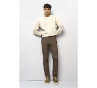Chinos MEYER "M5 Move", Herren, Gr. 33, Länge 30, braun, 50% Baumwolle, 32% Polyester, 15% Viskose, 3% Elasthan, unifarben, regular fit lang, Hosen, M5 Move im Wool-Look (92425354-33) braun