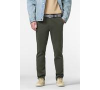 Chinos MEYER "OSLO", Herren, Gr. 24, Normalgrößen, grün, 99% Baumwolle, 1% Elasthan, unifarben, regular fit knöchelfrei, Hosen, mit Flexbund (75555808-24) grün