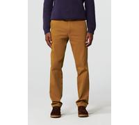 Chinos MEYER "Oslo", Herren, Gr. 26, Normalgrößen, braun (bernstein), 99% Baumwolle;1% Elasthan, unifarben, regular fit lang, Hosen, mit Dehnbund (79303010-26) bernstein