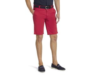 Chinos MEYER "PALMA", Herren, Gr. 27, Normalgrößen, rot, 97% Baumwolle, 3% Elasthan, unifarben, regular fit kniefrei, Hosen, mit französischen Einschubtaschen (22456764-27) rot