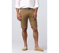 Chinos MEYER "PALMA", Herren, Gr. 58, Normalgrößen, braun (camel), 97% Baumwolle, 3% Elasthan, unifarben, regular fit kniefrei, Hosen, mit französischen Einschubtaschen (56659763-58) camel