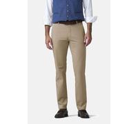 Chinos MEYER "Paris 1-5073", Herren, Gr. 28, Normalgrößen, sand, 98% Baumwolle, 2% Elasthan, unifarben, regular fit lang, Hosen, mit buntem Innenfutter (29610717-28) sand