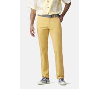 Chinos MEYER "Paris 1-5073", Herren, Gr. 29, Normalgrößen, mais, 98% Baumwolle, 2% Elasthan, unifarben, regular fit lang, Hosen, mit buntem Innenfutter (90691704-29) mais