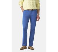 Chinos MEYER "Paris 1-5073", Herren, Gr. 31, Normalgrößen, royalblau, 98% Baumwolle, 2% Elasthan, unifarben, regular fit lang, Hosen, mit buntem Innenfutter (58626430-31) royalblau