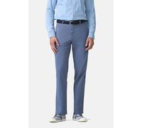 Chinos MEYER "Roma 1-5080", Herren, Gr. 34, Länge 32, mittelblau, 96% Baumwolle, 4% Elasthan, unifarben, regular fit lang, Hosen, in Regular Fit (24674135-34) mittelblau