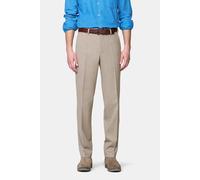 Chinos MEYER "Roma 9-303", Herren, Gr. 94, Untersetzt- und Schlankgrößen, sand, 54% Polyester, 44% Wolle, 2% Elasthan, unifarben, regular fit lang, Hosen, aus Gabardine-Wolle (53601869-94) sand