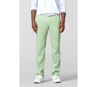 Chinos MEYER "ROMA Art.1-5070", Herren, Gr. 24, Normalgrößen, grün (pistazie), 96% Baumwolle, 4% Elasthan, unifarben, regular fit lang, Hosen, mit buntgewebtem Innenfutter (60508353-24) pistazie