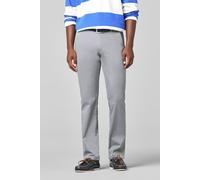 Chinos MEYER "ROMA Art.1-5070", Herren, Gr. 34, Länge 30, grau, 96% Baumwolle, 4% Elasthan, unifarben, regular fit lang, Hosen, mit buntgewebtem Innenfutter (82885438-34) grau